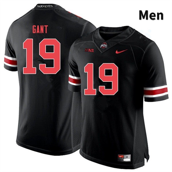 Ohio State Buckeyes Dallas Gant Men's #19 Blackout Authentic Stitched College Football Jersey